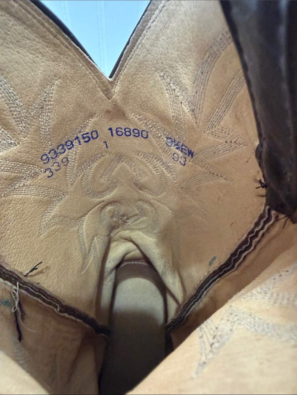 Dan Post  Brown Leather python  Snakeskin Western Boots 9 1/2 extra wide - Picture 4 of 12